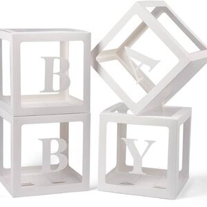 White Decorative Baby Blocks